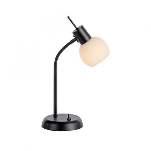 Stolní lampy dekorační - LD 12156-18 LOKI LED stolní lampa černá vypínač flexibilní nastavitelné 3000K - JUST LIGHT - foto 1