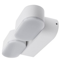 LED nástěnné svítidla - LED nástěnné svítidlo Epistar 2x6W bílé tělo otočné