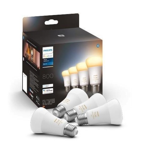 SmartHome Paul Neuhaus - PH 8719514328280 Hue Bluetooth LED White Ambiance set 4ks žárovek Philips 8719514328280 E27 A60 6W 800lm 2200-6500K stmívatelné - PHILIPS (929002489804) - foto 1