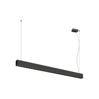 Podélná - LA 1010510 GLENOS® PRO závěsné svítidlo, 1, 2 m, DALI, UGR16, délka závěsu 210 cm, 3000K, 75°, černá - BIG WHITE (SLV)