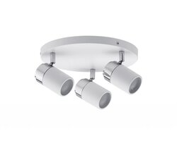Bodová - P 66712 Spotové svítidlo Zyli bílá/chrom max. 3x10W GU10 IP44 - PAULMANN