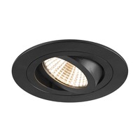 Kruhová - LA 1007402 NEW TRIA® 75 stropní vestavné svítidlo, 2700K, 38°, IP 20, kulaté, černá - BIG WHITE (SLV)