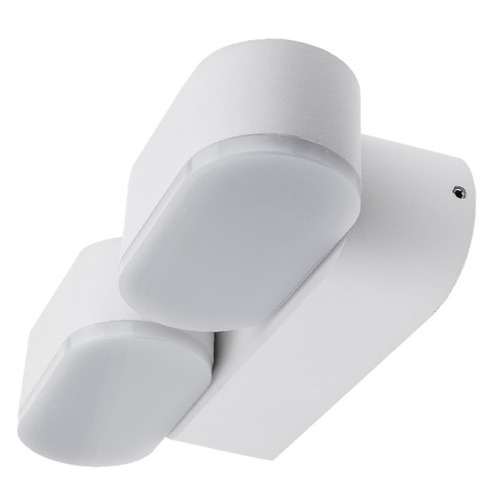 LED nástěnné svítidla - LED nástěnné svítidlo Epistar 2x6W bílé tělo otočné - foto 1