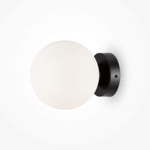 Dekorativní - M MOD321WL-01B Nástěnné svítidlo Basic form E14 40W opálové sklo černý kov - MAYTONI - foto 1