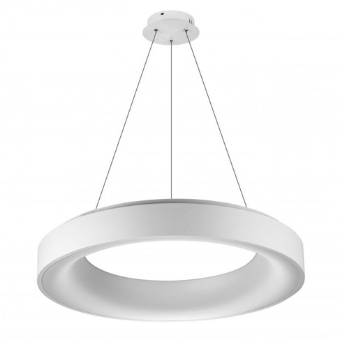 Kruhová - AZZ AZ2727 LED Závěsné svítidlo Azzardo Sovana Pendant 55 CCT white dimm AZ2727 50W 2750lm 3000-6500K IP20 55cm stmívatelné bílé - AZZARDO - foto 1