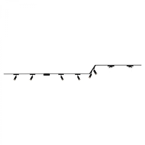 Lištové Briloner 48V - BRILO 8038085 BRILONER Luxtrail lištový systém, 6x spot, 2x track svítidlo, do U/Z, černá 8038085 - foto 1