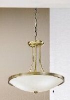 Kruhová - OR HL 6-1521/3 PATI Závěsné svítidlo 3x60W E27 patina/sklo, průměr 39,5cm - ORION