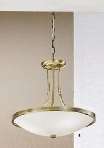 Kruhová - OR HL 6-1521/3 PATI Závěsné svítidlo 3x60W E27 patina/sklo, průměr 39,5cm - ORION - foto 1