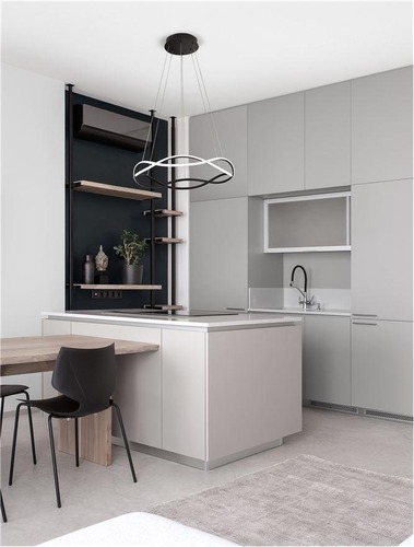 Kruhová - NV 9348102 Závěsné svítidlo JINAL LED závěsné svítidlo černý kov, hliník a silikon 3000K 50W IP20 stmívatelné - NOVA LUCE - foto 1