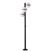 Sloupková - FAN LANT-ORBIT/P3 Sloupkové svítidlo PALO ORBIT černá, 3xE27, IP44, 220,5 x 44,5 cm - FANEUROPE