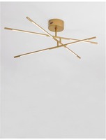 Dekorativní - NV 9180762 Stropní svítidlo RACCIO zlatý kov a akryl LED 30W 230V 3000K IP20 stmívatelné - NOVA LUCE