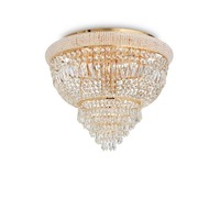 Dekorativní - ILUX 201016 Stropní svítidlo Ideal Lux Dubai PL6 ottone 201016 6x40W zlaté 52cm - IDEALLUX