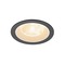 Kruhová - LA 1009758 NUMINOS® L Stropní vestavné svítidlo, 2700 K, 20°, IP20, kulaté, černé / bílé - BIG WHITE (SLV)