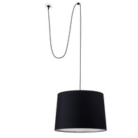 Kónická - FARO 68604-56 CONGA závěsné svítidlo, černá, se zástrčkou - FARO