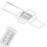 Hranatá - BRILO 3156-018 LED CCT rám 104 cm 2x19W 2500lm chrom - BRILO