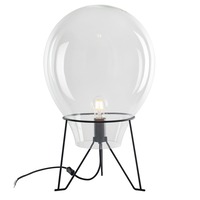 Stolní lampy dekorační - FAN I-AZUMA-L52 Stolní lampa Lume Azuma, průhledná, 1 x E27, 50 x 90,6 cm - FANEUROPE