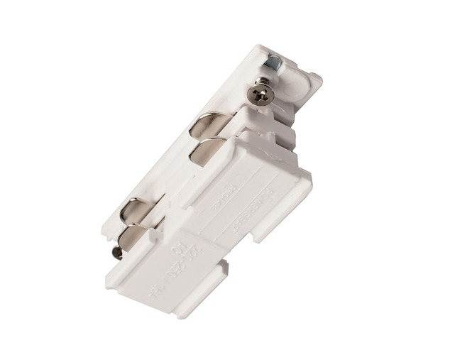 Lišty a příslušenství IVELA - IMPR 710015 Deko-Light kolejnicový systém 3-fázový 230V D Line elektrická spojka 230V bílá RAL 9016 68  - LIGHT IMPRESSIONS - foto 1