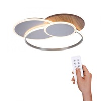 Kruhová - PN 8328-79 PALMA LED stropní svítidlo, dřevo, stmívatelné, dálkový ovladač, do interiéru 2700-5000K - PAUL NEUHAUS