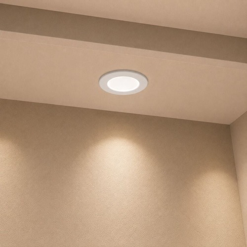 Kruhová - BRI 7049-016 LED vestavné svítidlo, pr. 11,5 cm, LED modul, 6W, 600 lm, bílé - BRILONER - foto 1