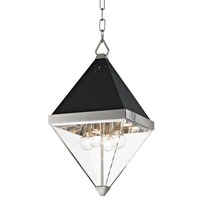Dekorativní - HVLG 4510-PN-CE Závěsné svítidlo COLTRANE ocel/akryl nikl/čirá E14 4x25W - HUDSON VALLEY