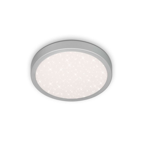 Kruhová - BRILO 3048-014 LED stropní svítidlo pr. 28 cm 18W 2000lm stříbrná - BRILO - foto 1