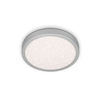 Kruhová - BRILO 3048-014 LED stropní svítidlo pr. 28 cm 18W 2000lm stříbrná - BRILO