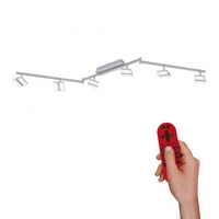 Bodová - LD 12086-55 LOLAsmart SABI LED stropní svítidlo, Smart Home, LOLAsmart, CCT, RGB, stmívatelné, dálkový ovladač, 6-ramenné MEDION RGB+2700-5000K - LEUCHTEN DIREKT / JUST LIGHT