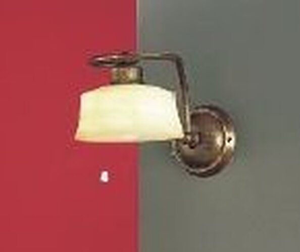 Dekorativní - OR WA 2-1040/1 Nástěnné svítidlo 1xE14 antik/sklo, výška 12,5cm - ORION - foto 1