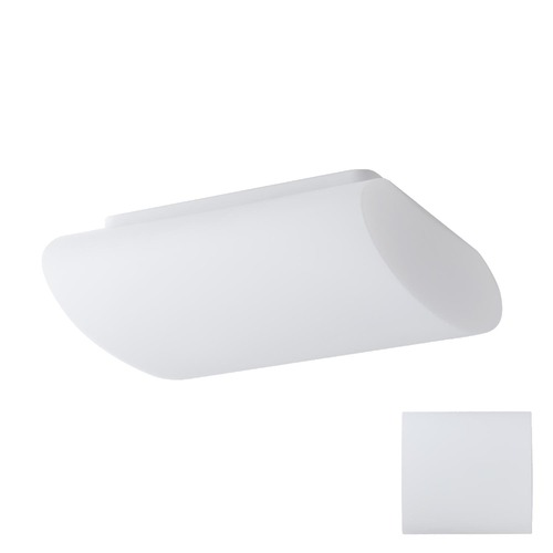 Hranatá - OS ALT44051 ALTAIR 1 stropní/nástěnné skleněné svítidlo bílá IP41 2x25W E27 - OSMONT - foto 1