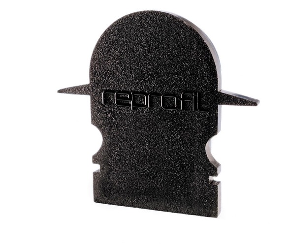 Krytky pro Al profily - IMPR 979562 Koncovka R-ET-02-10 černá 25 mm 2 ks - LIGHT IMPRESSIONS - foto 1