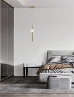 Subtilní - NV 9054451 Závěsné svítidlo NEUTRON zlatý hliník a akryl LED 10W 230V 3000K IP20 - NOVA LUCE