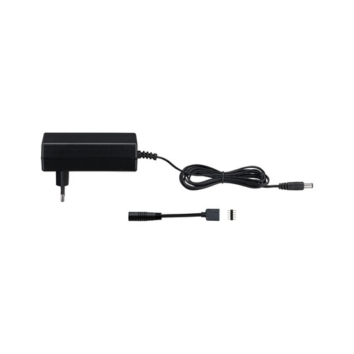 Stabilizované napětí - P 79837 Universal LED trafo Plug-In 36W 230/24V DC napájení černá umělá hmota - PAULMANN - foto 1