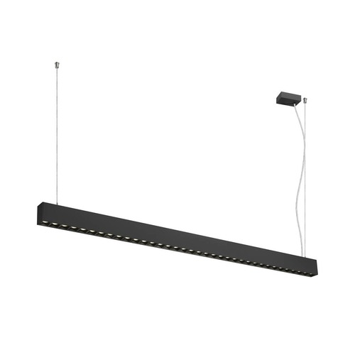 Podélná - LA 1010516 GLENOS® PRO závěsné svítidlo, 1, 5 m, DALI, UGR16, délka závěsu 210 cm, 4000K, 75°, černá - BIG WHITE (SLV) - foto 1