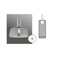 Svítidla - P 95605 URail stínidlo Neila 2Easy 230mm kouřové sklo - PAULMANN