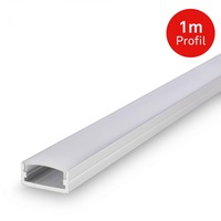 Al profily k přisazení - BRI 2149019 Pimp Your Stripe hliníkový profil  1m, vč. difuzoru, samolepící, stříbrná - BRILONER