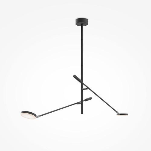 Dekorativní - M MOD070CL-L15B3K1 Stropní svítidlo Fad 3000K 15W teplá bílá 800lm černý kov - MAYTONI - foto 1