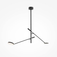 Dekorativní - M MOD070CL-L15B3K1 Stropní svítidlo Fad 3000K 15W teplá bílá 800lm černý kov - MAYTONI