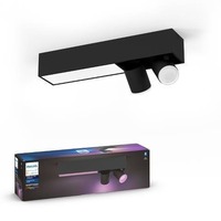 SmartHome Paul Neuhaus - PH 50610/30/P7 Hue LED White and Color Ambiance Stropní bodové svítidlo Philips Centris BT 50610/30/P7 11W + 2x5,7W GU10, 1600lm, 2000K-6500K, RGB, IP20, černé - PHILIPS HUE (915005928101)