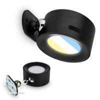 Bodová - BRI 3896015 Tari nástěnné bodové svítidlo - 1,6W, 160lm, LED, nabíjecí, CCT, stmívatelné, bezdrátové, černá - BRILONER