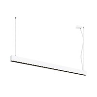Podélná - LA 1010513 GLENOS® PRO závěsné svítidlo, 1, 5 m, DALI, UGR16, délka závěsu 210 cm, 3000K, 75°, bílá / černá - BIG WHITE (SLV)