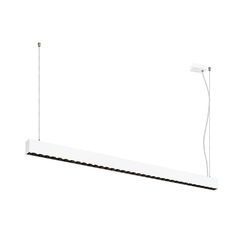 Podélná - LA 1010513 GLENOS® PRO závěsné svítidlo, 1, 5 m, DALI, UGR16, délka závěsu 210 cm, 3000K, 75°, bílá / černá - BIG WHITE (SLV) - foto 1