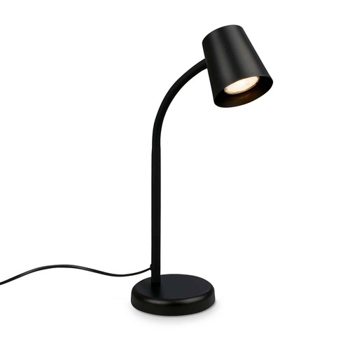 Stolní lampy pracovní - BRILO 7476015 Stolní lampa, 38,5 cm, 1x GU10, max. 9W, černá - BRILO - foto 1