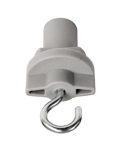 Lišty a příslušenství IVELA - IMPR 710061 Deko-Light kolejnicový systém 3-fázový 230V D Line háček šedá RAL 7040  - LIGHT IMPRESSIONS - foto 1