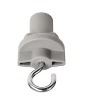 Lišty a příslušenství IVELA - IMPR 710061 Deko-Light kolejnicový systém 3-fázový 230V D Line háček šedá RAL 7040  - LIGHT IMPRESSIONS