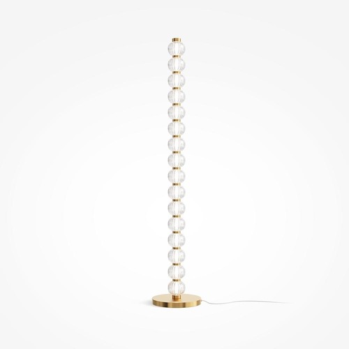 Stojací lampy - M MOD555FL-L23G3K Stojací lampa Amulet 3000K 33W teplá bílá 1550lm zlatá kov - MAYTONI - foto 1