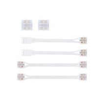 Příslušenství pro LED pásky - P 71058 MaxLED spojka sada Full-Line COB RGBW bílá/čirá - PAULMANN