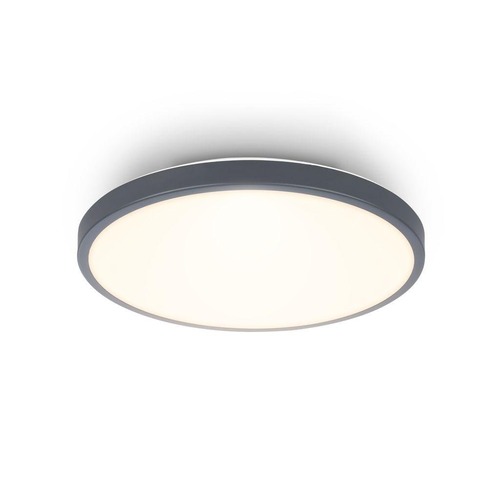 Kruhová - BRILO 3901015 Competo stropní svítidlo pr.24 cm - 12W, 1300lm, LED, teplá bílá, antracit - BRILO - foto 1