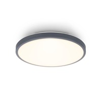 Kruhová - BRILO 3901015 Competo stropní svítidlo pr.24 cm - 12W, 1300lm, LED, teplá bílá, antracit - BRILO