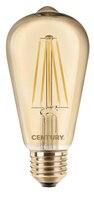 E27 - CEN INVPD-082722 LED FILAMENT ST64 EPOCA 8W E27 2200K 630Lm 360d DIMM 64x138mm IP20  - CENTURY
