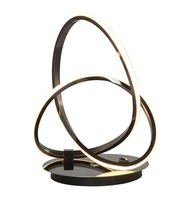Stolní lampy dekorační - GT 8064-105 Stolní lampa Bandol 12W 1200lm 3000K černý chrom - GeeTi